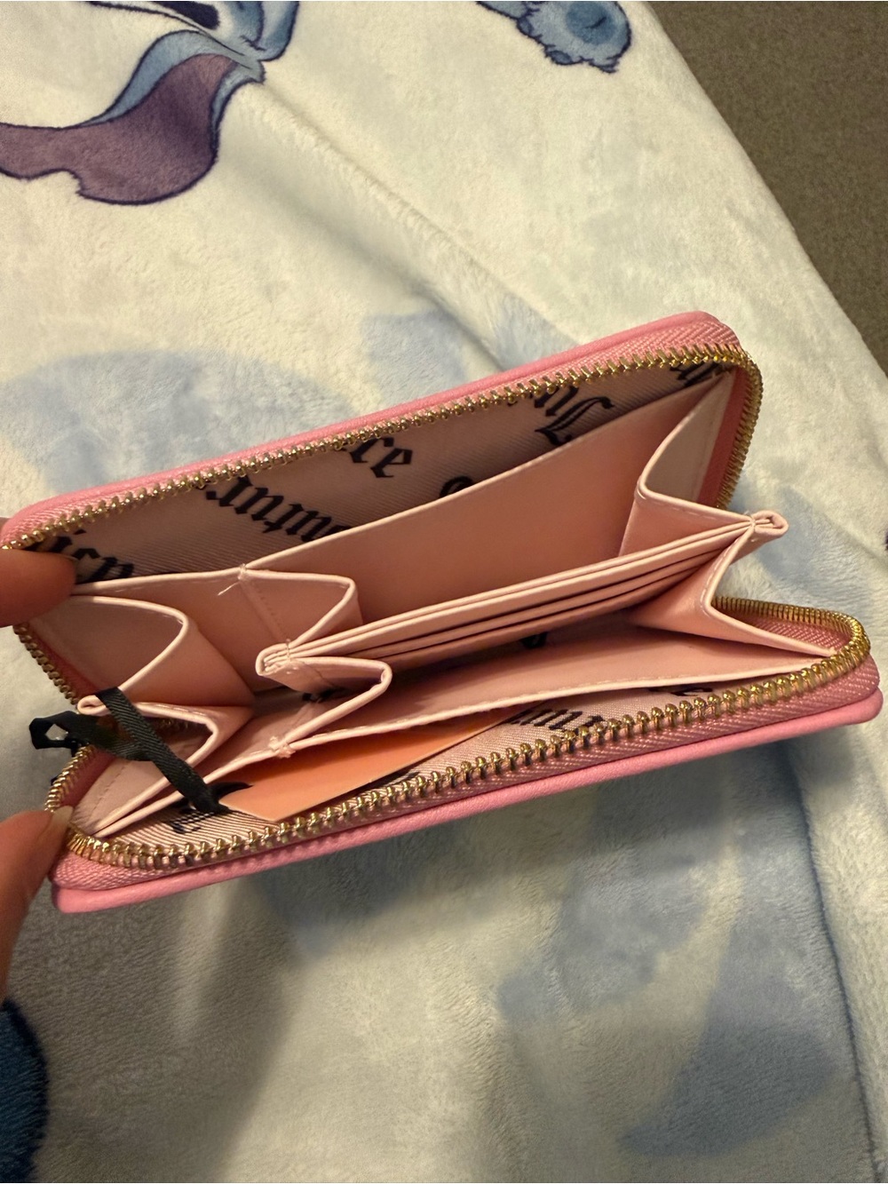 Juicy Couture Yellow & Pink Strawberry Zip Wallet - Picture 3 of 4